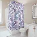 Search for vintage floral shower curtains Purple