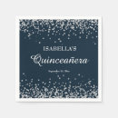 Search for quinceanera napkins Silver