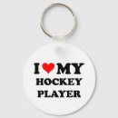Search for love hockey key rings Player