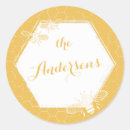 Search for yellow wedding stickers Bee