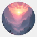 Search for sunset round stickers Colourful