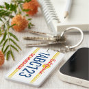Search for license plate key rings California