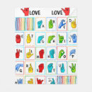 Search for sign language blankets Alphabet