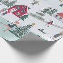 Search for village christmas wrapping paper People