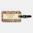 Search for animal print luggage tags Giraffe