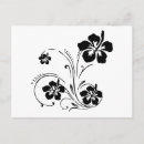 Search for vector flowers postcards Black