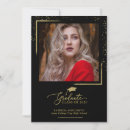 Search for glam graduation invitations Black