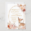 Search for little deer baby shower invitations Floral
