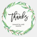 Search for botanical thank you stickers Trendy