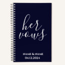 Search for wedding vow notebooks Bridal shower