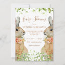 Search for bunny baby girl shower invitations Watercolor
