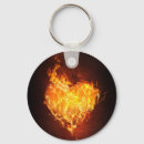Search for flaming heart key rings Fire
