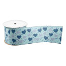 Search for blue hearts ribbon Rustic
