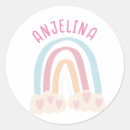 Search for kids name tag stickers Watercolor