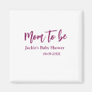 Search for baby shower magnets Calligraphy typography elegant