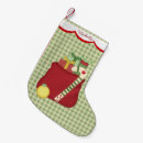 Search for green plaid christmas stockings Retro