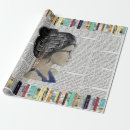 Search for literary wrapping paper Reading enthusiast