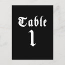 Search for reception table place postcards Black