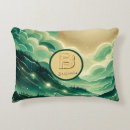 Search for emerald green cushions Monogrammed
