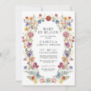 Search for colorful flowers baby shower invitations Mother to be