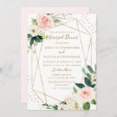 Search for blush pink rehearsal dinner invitations Gold