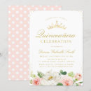 Search for blush pink quinceanera invitations Gold