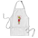 Search for character aprons Grinch in santa suit