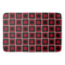 Search for red gray and black bathroom accessories Geometric pattern