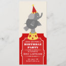 Search for circus ticket invitations Elephant