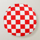 Search for red and white check cushions Pattern