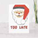 Search for sad christmas cards Santa claus
