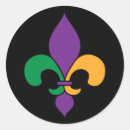 Search for mardi gras fleur de lis stickers Yellow