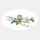 Search for cartoon pilot stickers Aeroplane