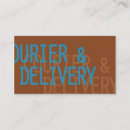 Search for courier delivery business cards Service