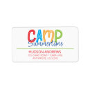 Search for summer camp return address labels For kids