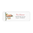 Search for mailbox return address labels Watercolor