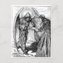 Search for black and white angel postcards Death