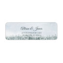 Search for winter wedding return address labels Dusty blue