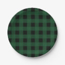 Search for green plaid pattern plates Party