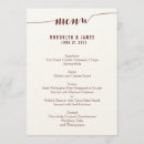 Search for minimalist wedding menus Dinner