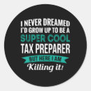 Search for preparing stickers Tax season