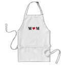 Search for black and white heart aprons Mother