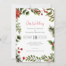 Search for poinsettia wedding invitations Mistletoe