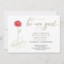 Search for red and gold quince invitations Unique