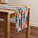 Search for orange and white table runners Blue