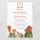 Search for cactus christening invitations Floral