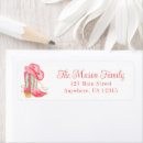 Search for cowboy hat return address labels Western