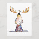 Search for cute moose postcards Cartoon