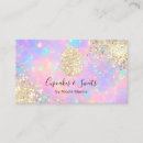 Search for gold cupcake business cards Modern