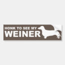 Search for weiner bumper stickers Dachshund